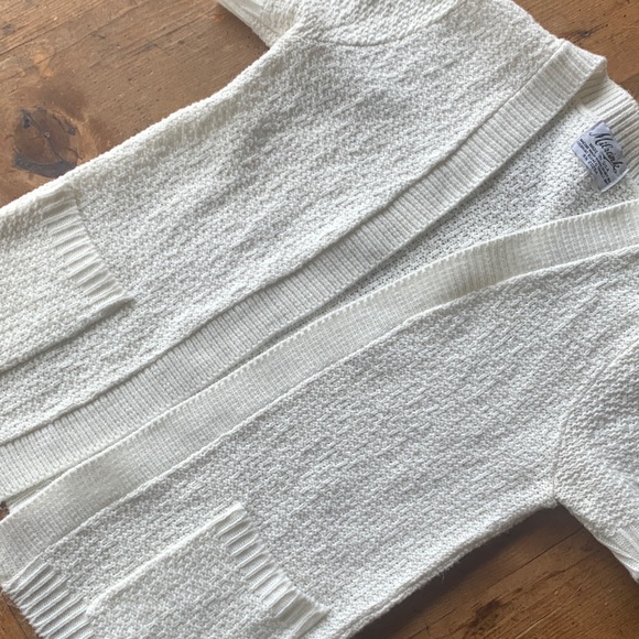 Vintage Milrank Cream Open-Front Cardigan Sweater - Picture 3 of 16